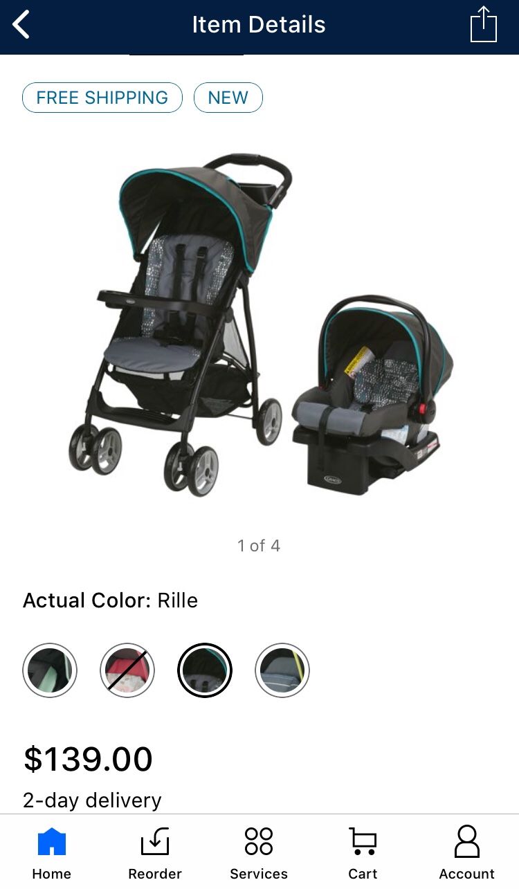 Car seat & Stroller Travel System NEW