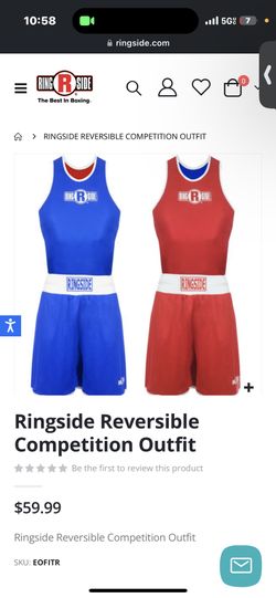 reversable ringside  outfit
