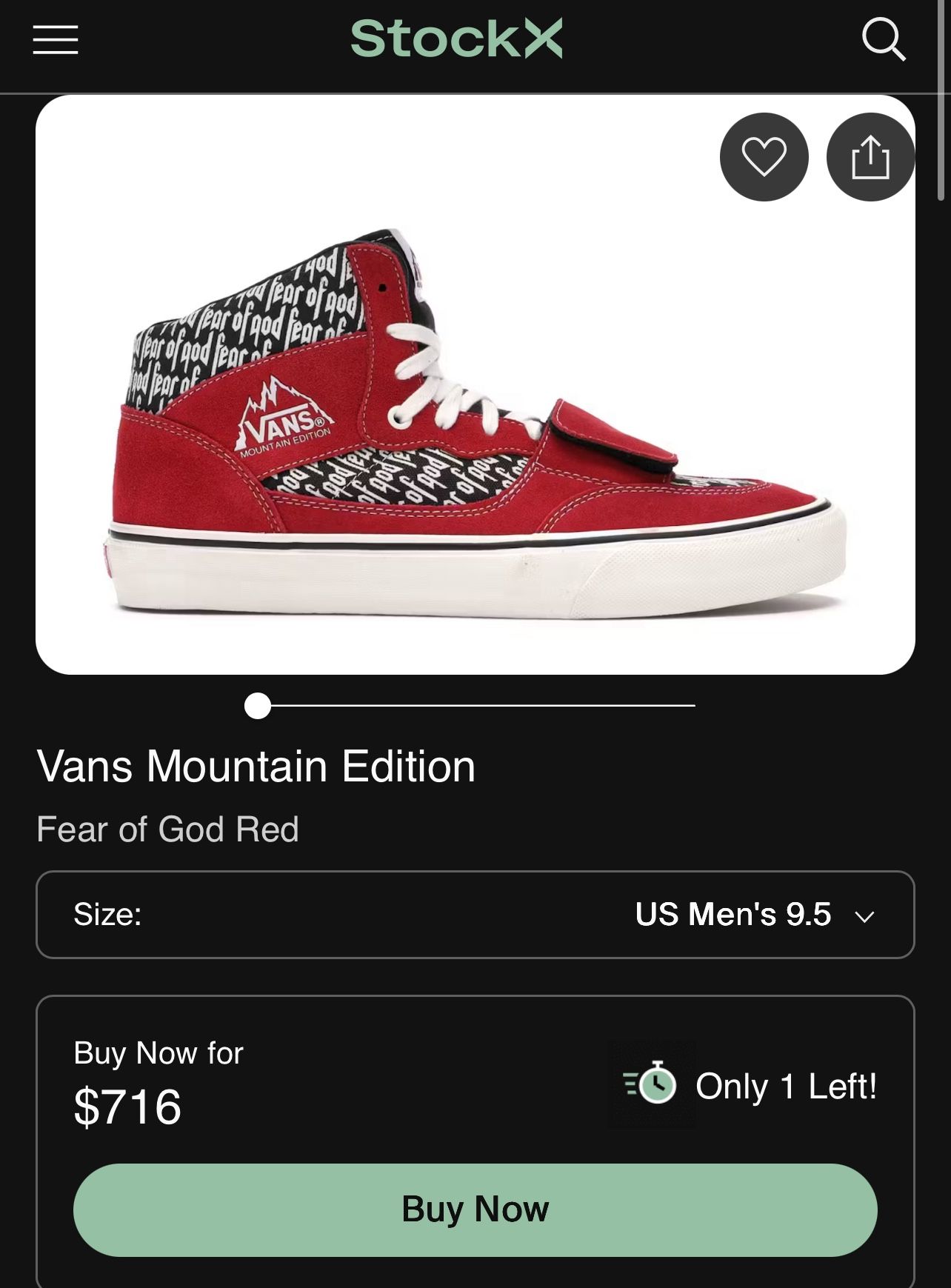 Limited Vans Mountain Edition