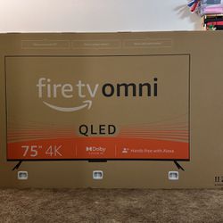 Smart Fire TV Omni QLED 75” $580 OBO