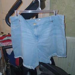 Women's Plus Jean Shorts 