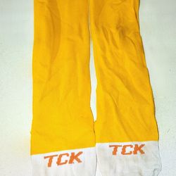 TCK Yellow and White Crew Socks (cash only)