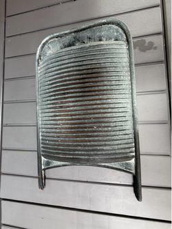 Vintage Galvanized Metal Washboard – Farmhouse Decor