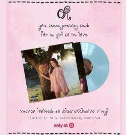 Olivia Rodrigo You Seem Pretty Sad Girl In Love Target Exc Vinyl Blue Numbered