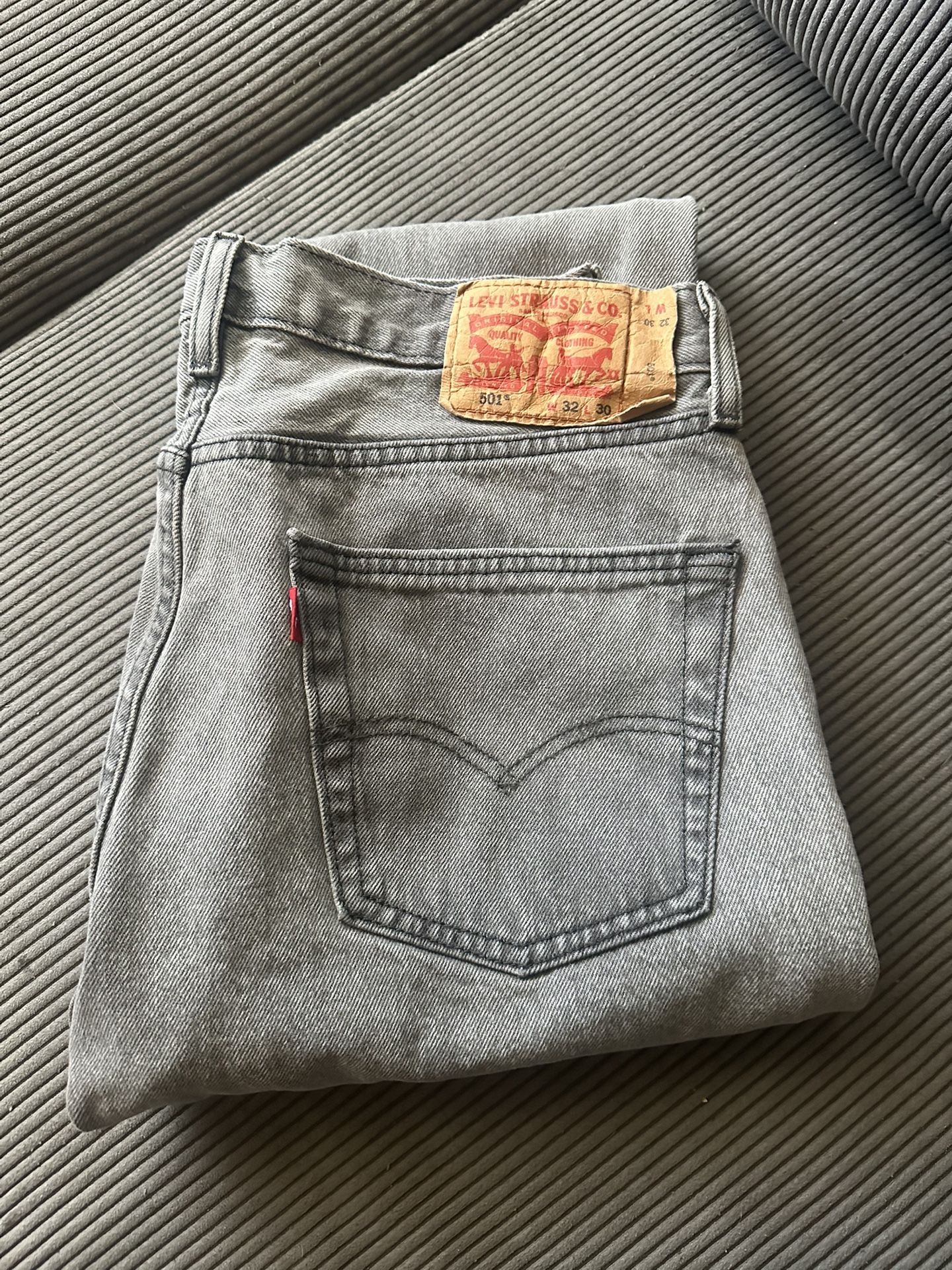 LEVI 501’s Dark Grey 32x30