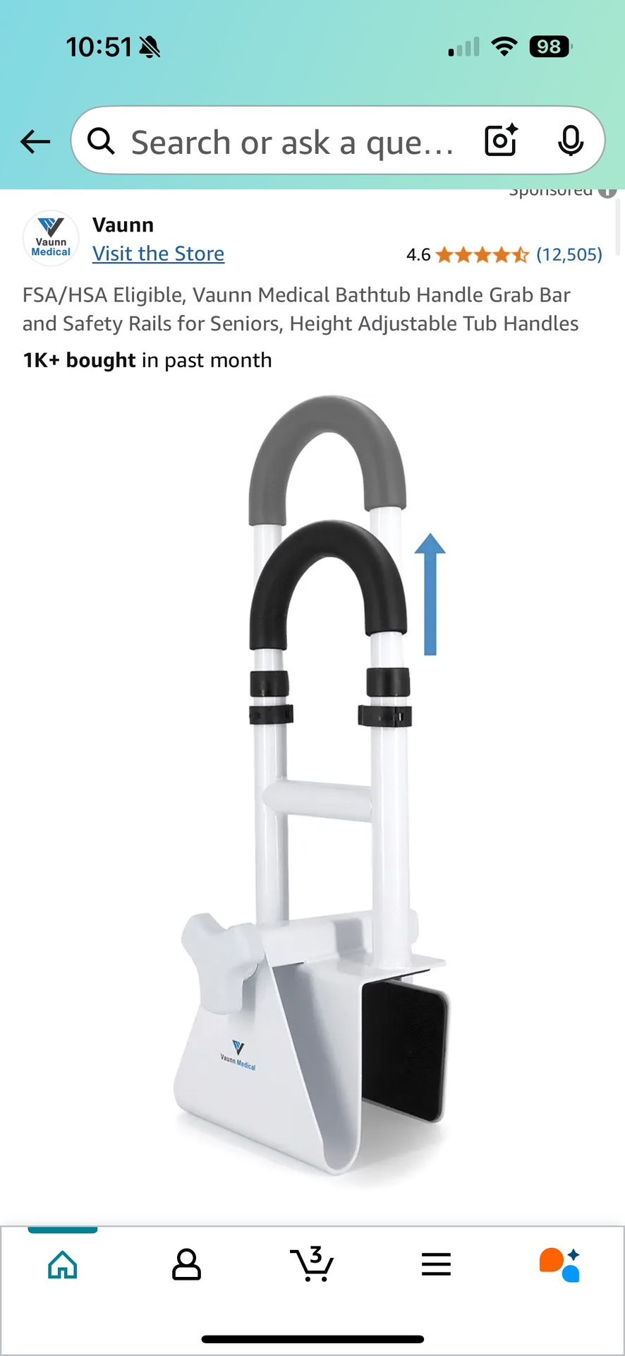 Bathtub Grab Handle