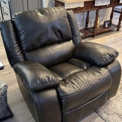 Faux Leather Recliner