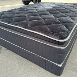 14” King Midnight Collection Hybrid Pillow Top Mattress!