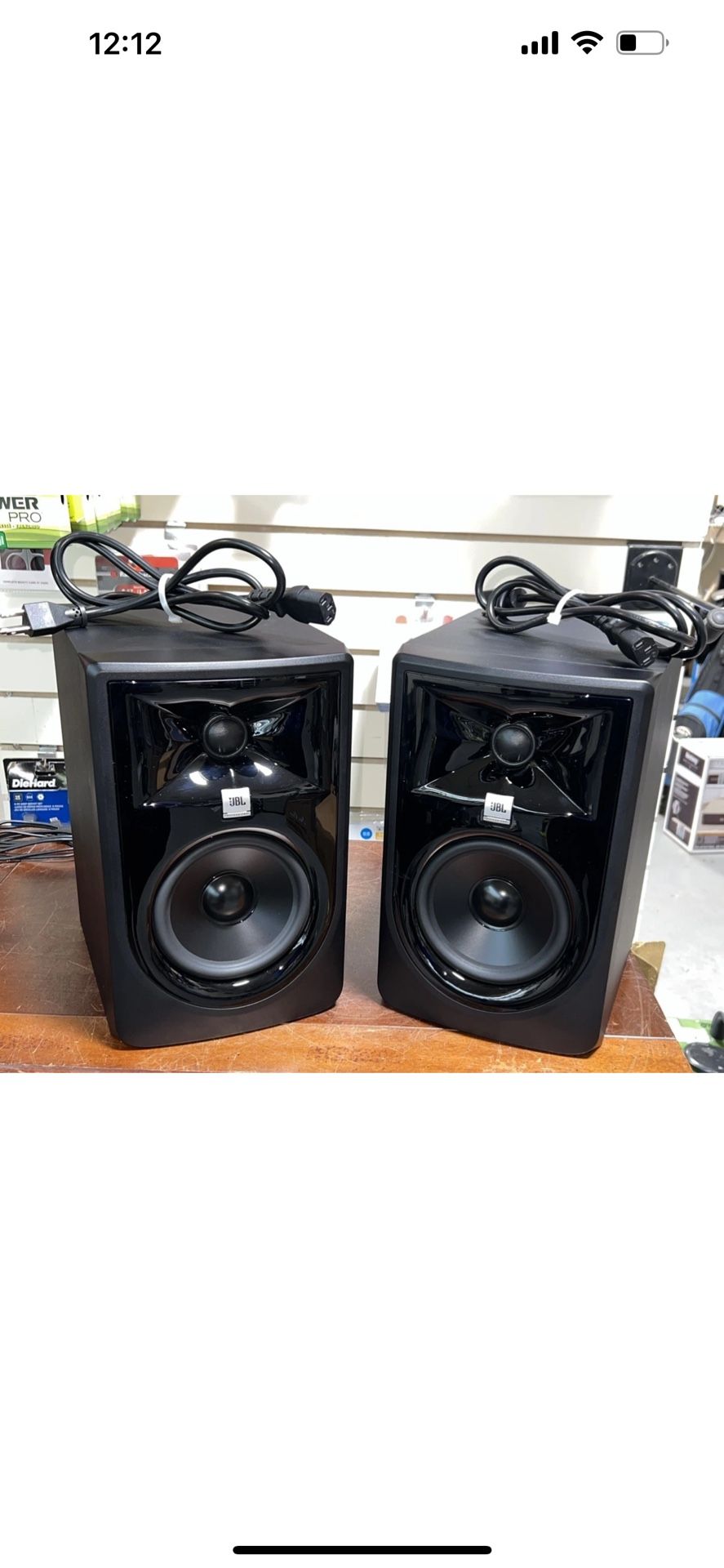 2x JBL Professional 305P MKII Powered Studio Monitors - Black Excellent Shape