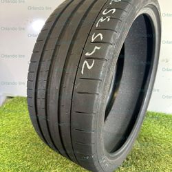 S538  245 35 21 96Y  Michelin Pilot Super Sport  One Used Tire 65% Life 
