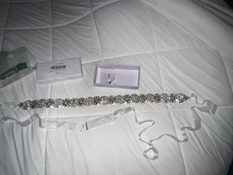 Silver Rhinestone Belt