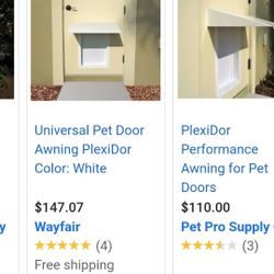 Pet Door Awning