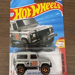 Brand New Unopened Hot Wheels Diecast Car Collectible Silver Land Rover Defender 90