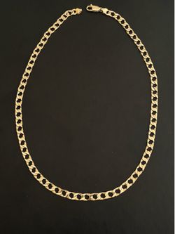 14k Yellow Gold Cuban Curb Chain 21 inches long, 6 mm width, 30 grams, SOLID