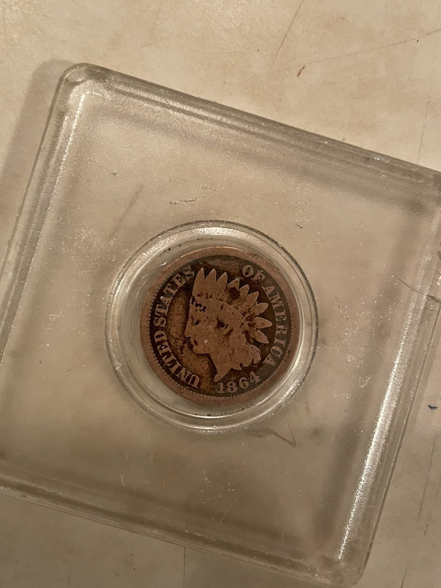 1864 indianhead. penny