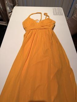 Azazie Yellow/Marigold Chiffon Dress – New with Tags (Size A4)