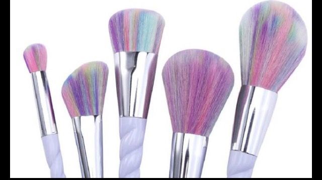 Unicorn Makeup brush set