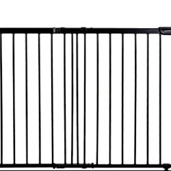 Metal Banister & Stair Safety Gate, 31'-46' Wide, 32.5' Tall, Banister & Wall Mount, Black
