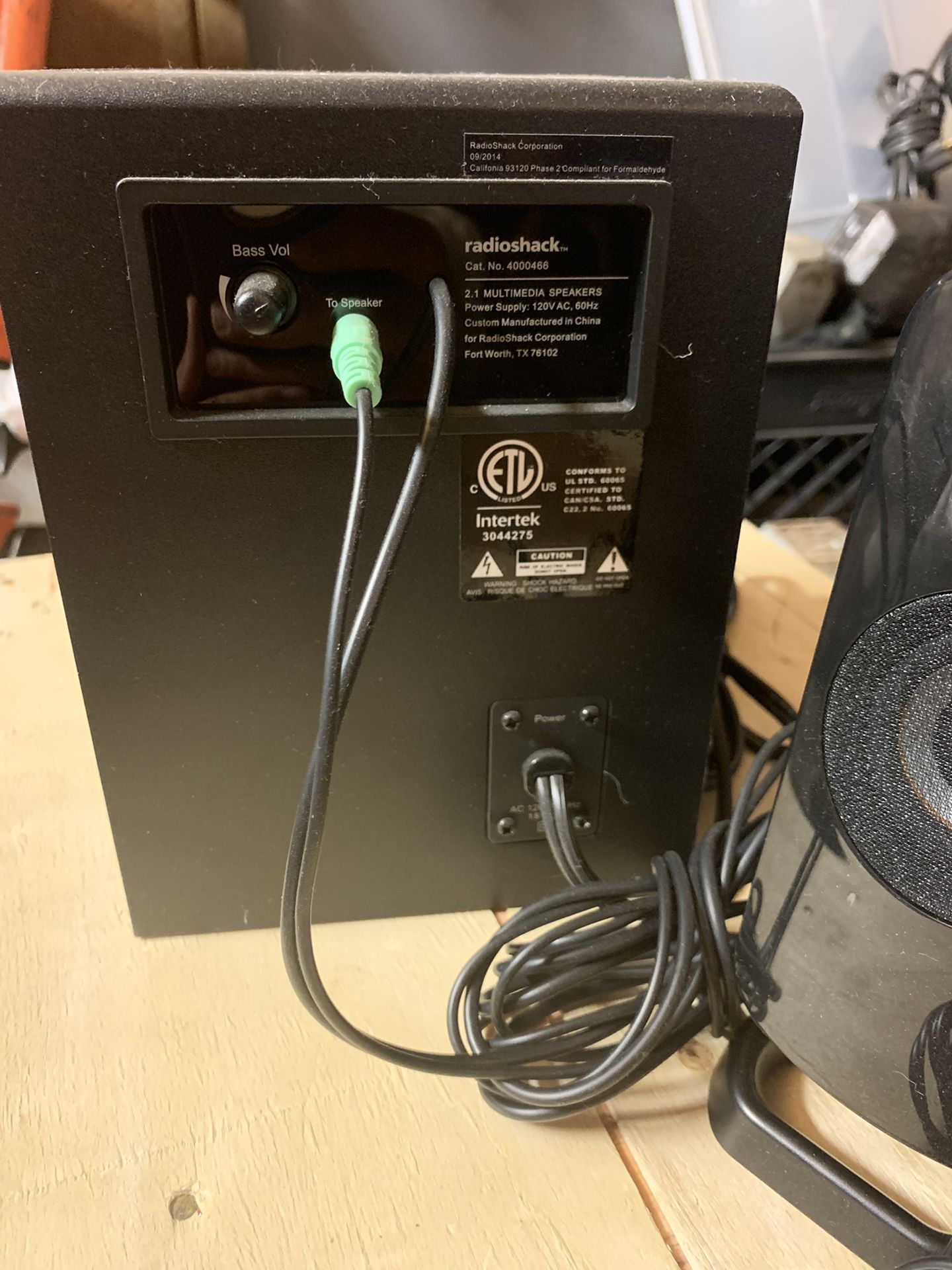 Radio shack speakers multimedia