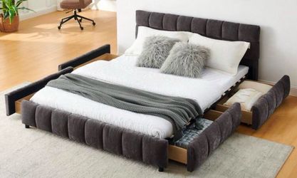 Bed frame gray