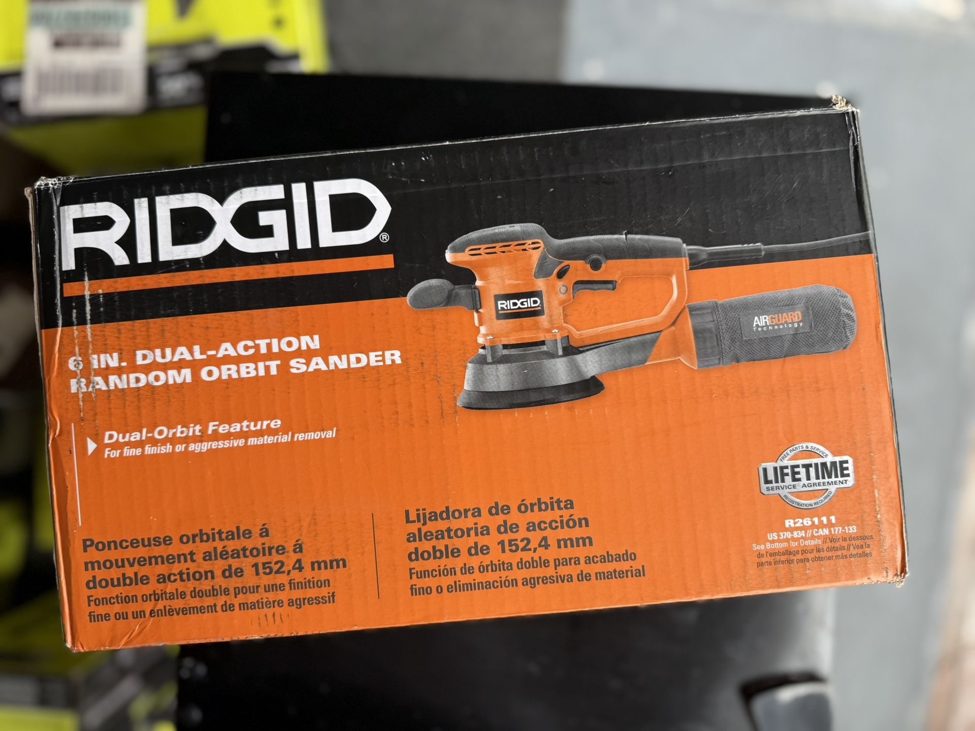 Ridgid 6” Orbit Sander