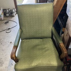 green armchair 