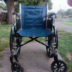 Blue Chair With Wheels