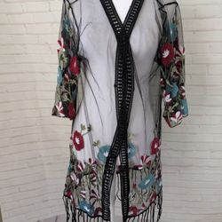 Pretty Embroidered Cover-up 
