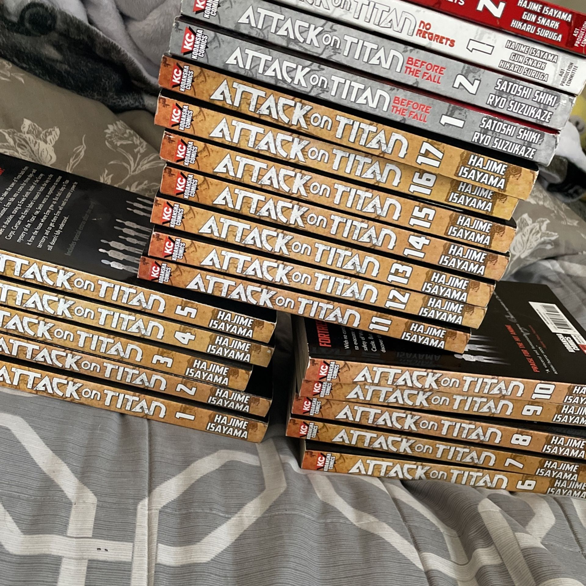 Attack On Titan, Vol. 1-17 — Attack On Titan: Before The Fall & No Regrets Vol. 1-2