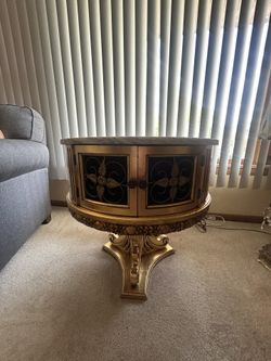Marble Top Cabinet Table