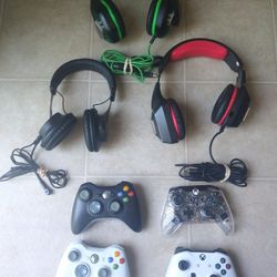 GAMING CONTROLLERS AND HEADSETS.  *FOR PARTS AND REPAIR*