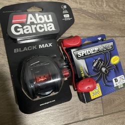 Black Max Reel With Braid Included OBO