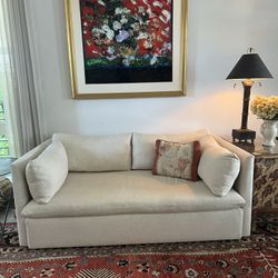 West Elm 72” Shelter Sofa W/ Bench Seat