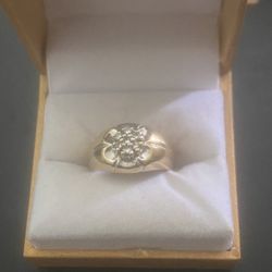 10k Gold Diamond Ring