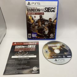 Tom Clancy's Rainbow Six Siege - Deluxe Edition - PlayStation 5 PS5 Complete CIB 