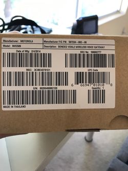 Motorola AT&T gateway modem