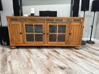 Solid Oak Console