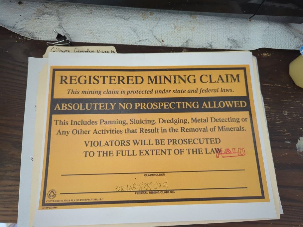 20 Acre Gold Claim Liberty Wa.