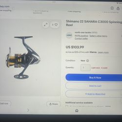 Shimano 22 SAHARA  C3000 Spinning Reel