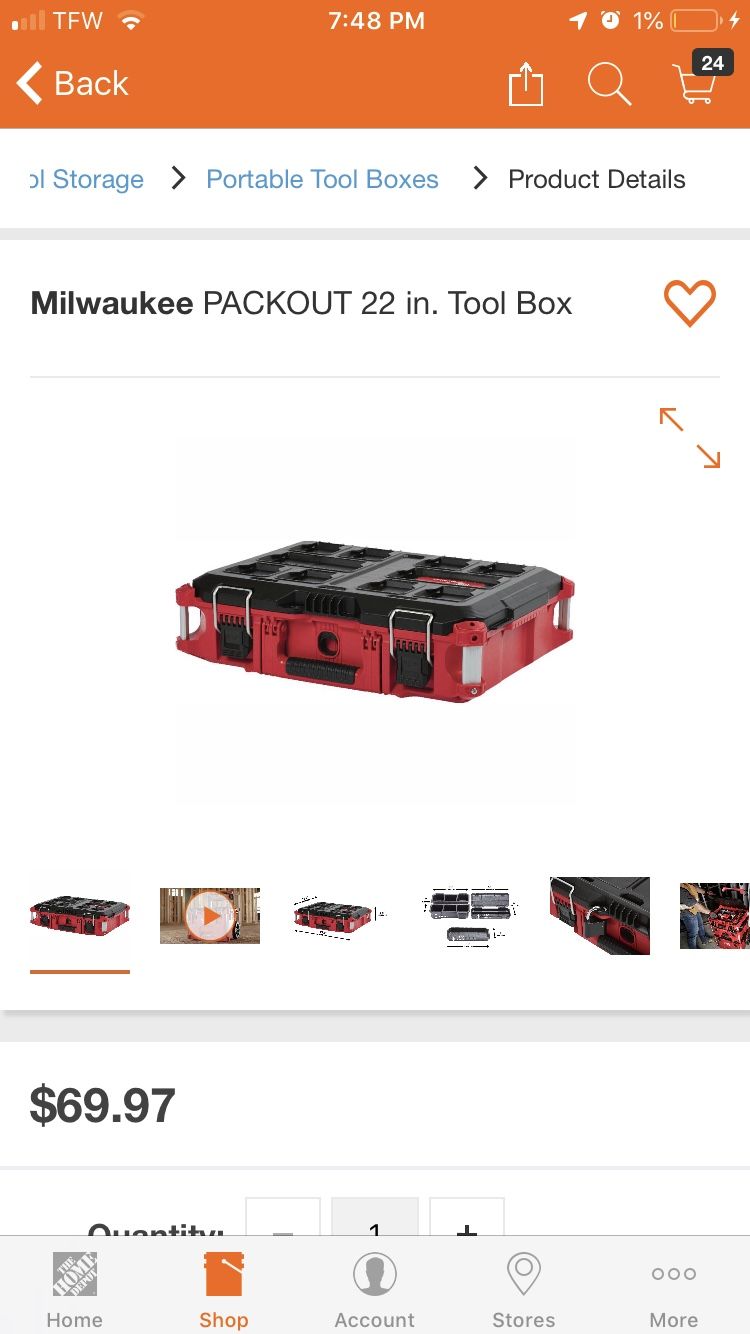 Milwaukee tool box