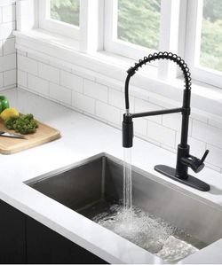 New Oil Rubbed Bronze Commercial Style Kitchen Faucet-（Soap Dispenser Optional $15)