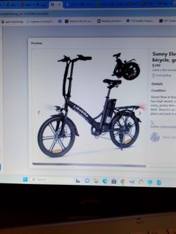 Electric Bike 20" Brand New