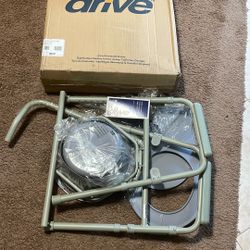Medical Folding Commode W/Lid (Drive)Brand