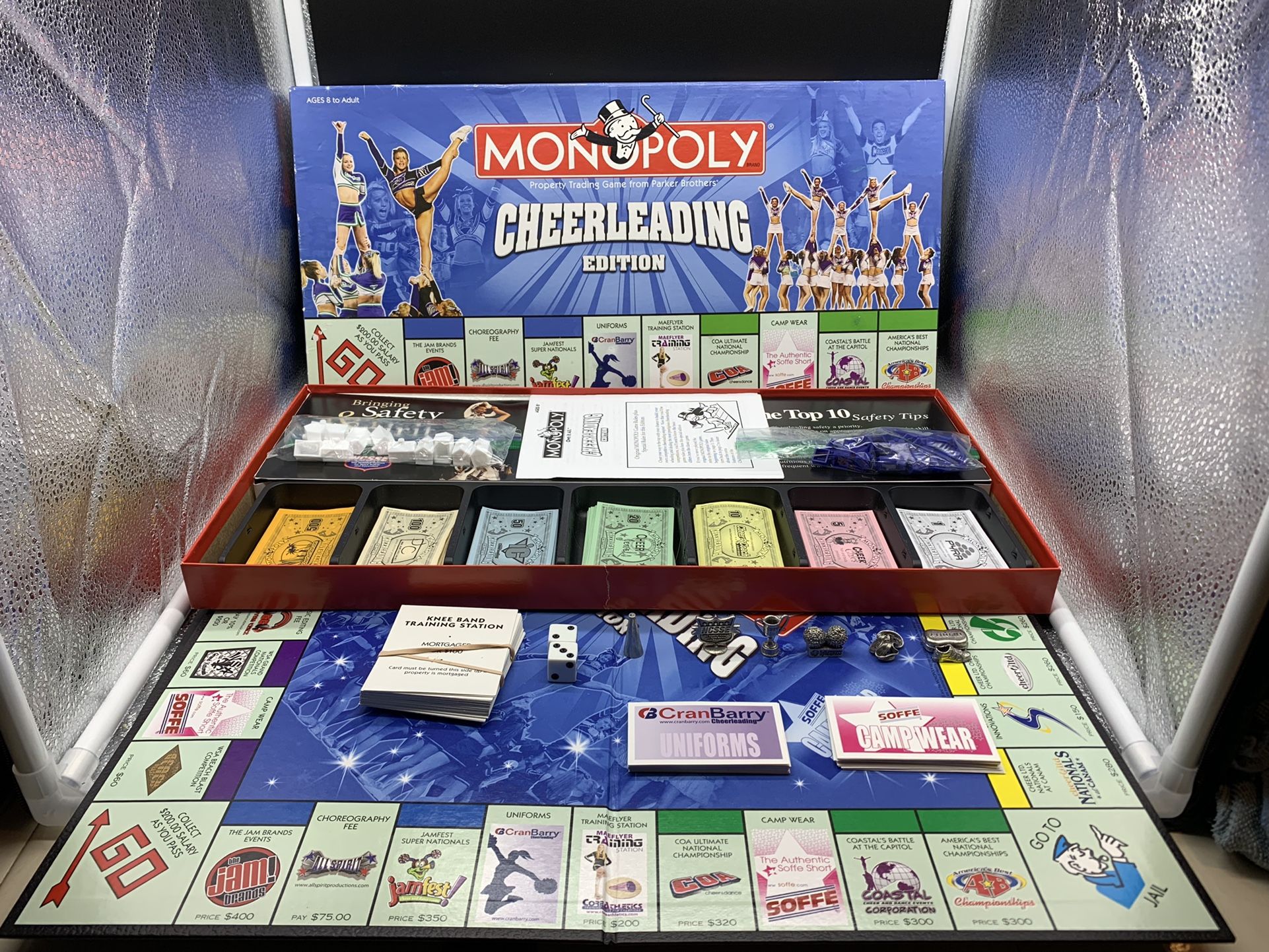 Monopoly Cheerleading Edition Board Game Limited Hasbro COMPLETE 2008.