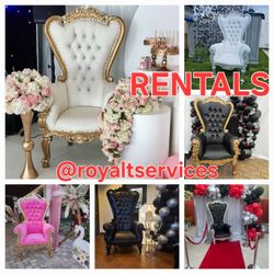 Throne Chairs And Marquee Letters 