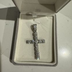 Moisanite Cross Pendant