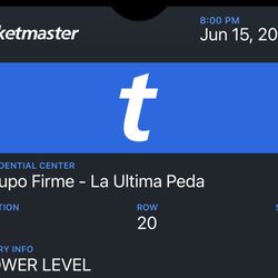 Grupo Firme Tickets Row 20 And 21