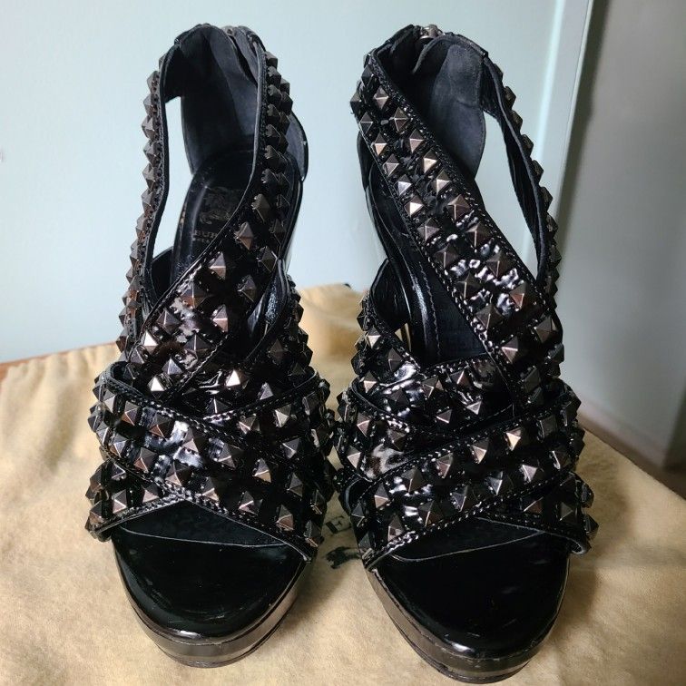 Burberry Studded Platform Sandals