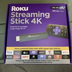 Roku streaming stick 4k new sealed