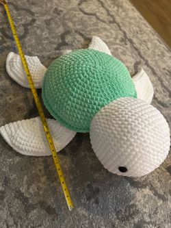 Huge Handmade Crochet Turtle